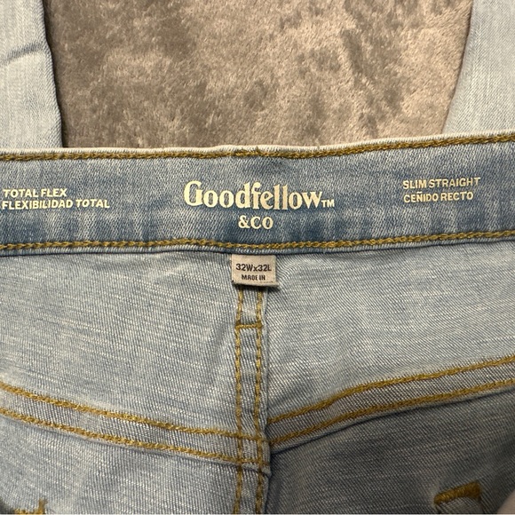 Good-fellow 32x32 slim straight total flex jeans - Picture 3 of 6